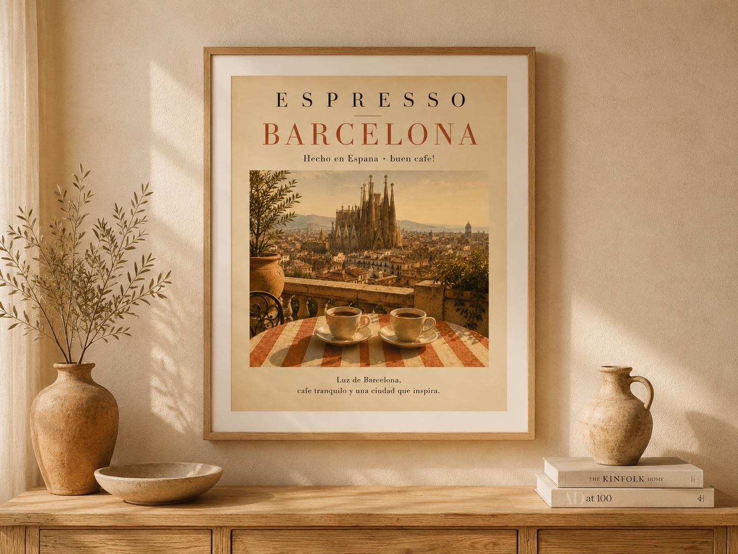 Affiche Espresso Barcelona par Korvia Studio